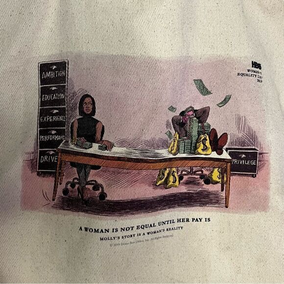 Women’s Equality Rights Canvas Tote Bag - Picture 4 of 6